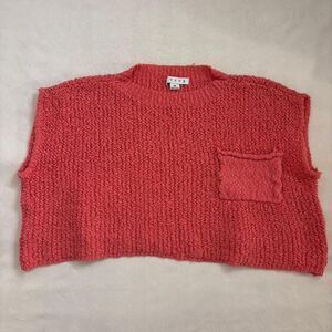 HYFVE Women’s Coral Knit Crop Top | Pocket Detail | Size Medium